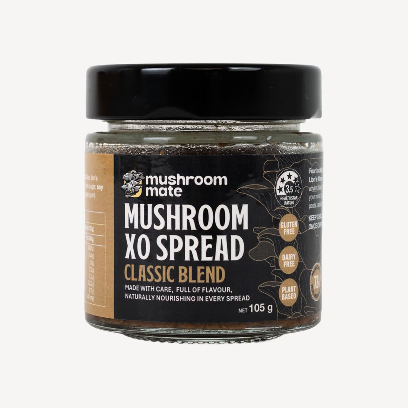 Mushroom Mate Xo Spread Classic Blend 105g