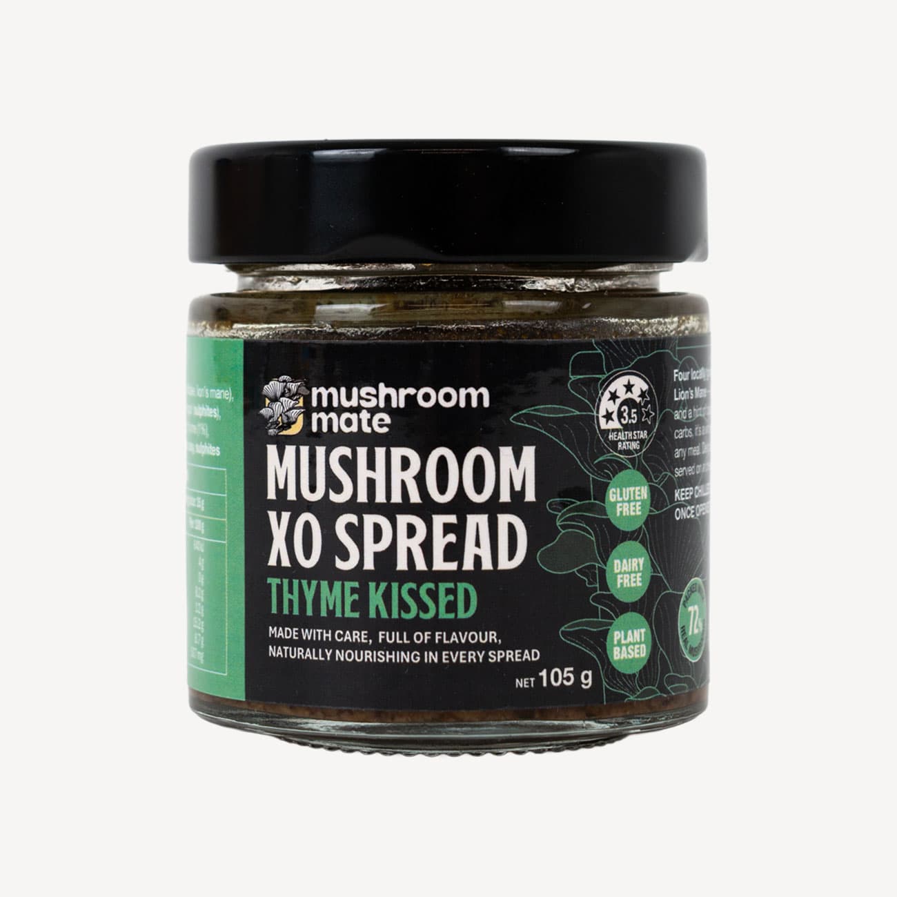Mushroom Mate Xo Spread Thyme Kissed 105g