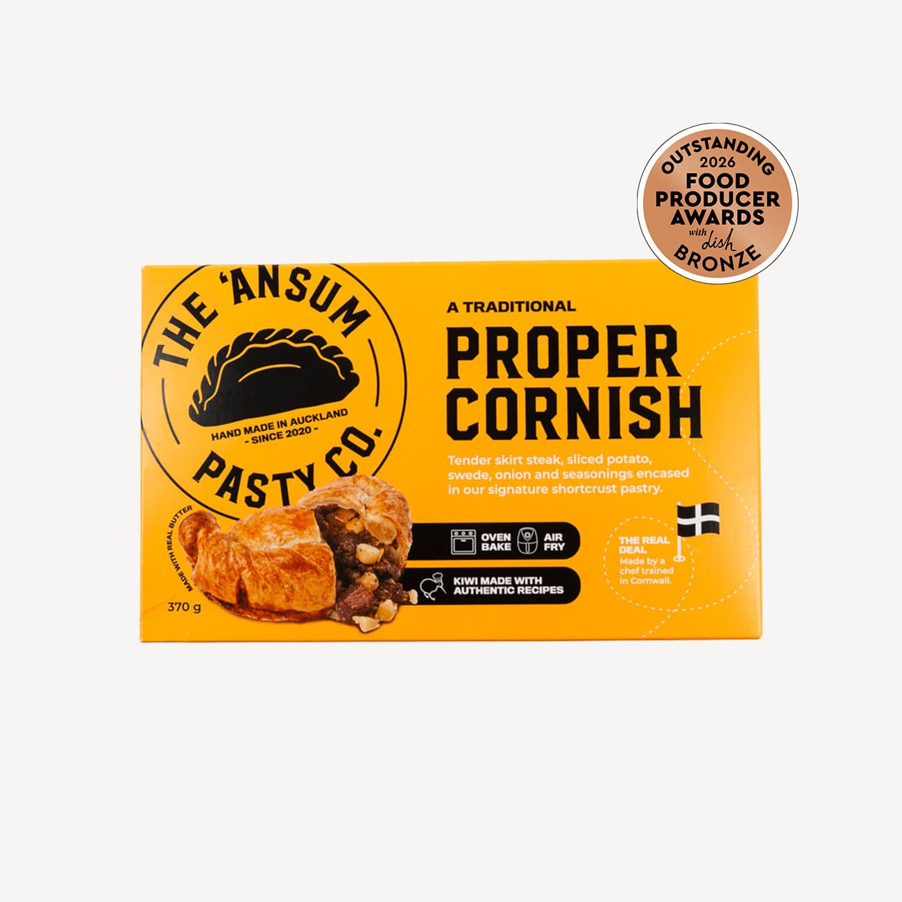 The Ansum Pasty Co Proper Cornish Pasty 370g