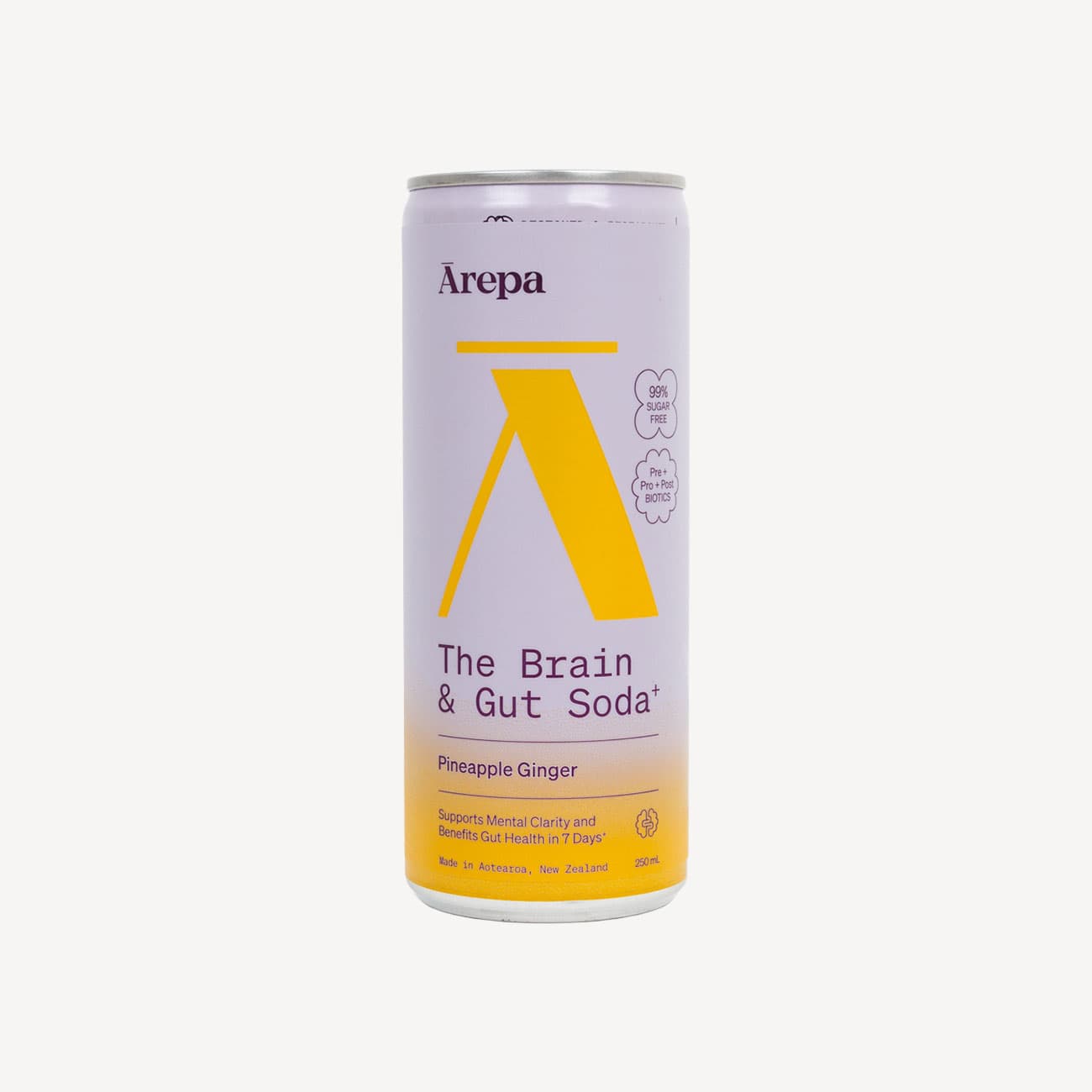 Arepa Brain Gut Soda Pineapple Ginger 250ml