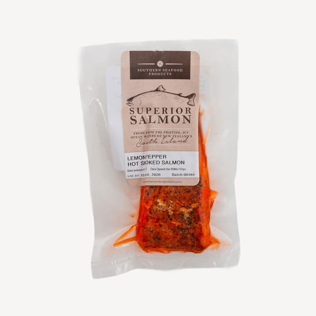 Southern Seafoods Salmon Hot Smoke Lemon Pepper 135g