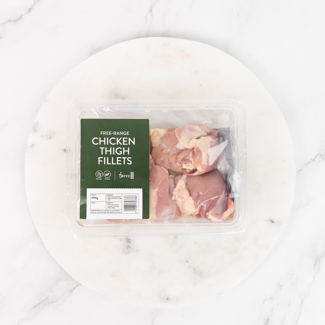 Farro Free Range Nz Chicken Thigh 450g