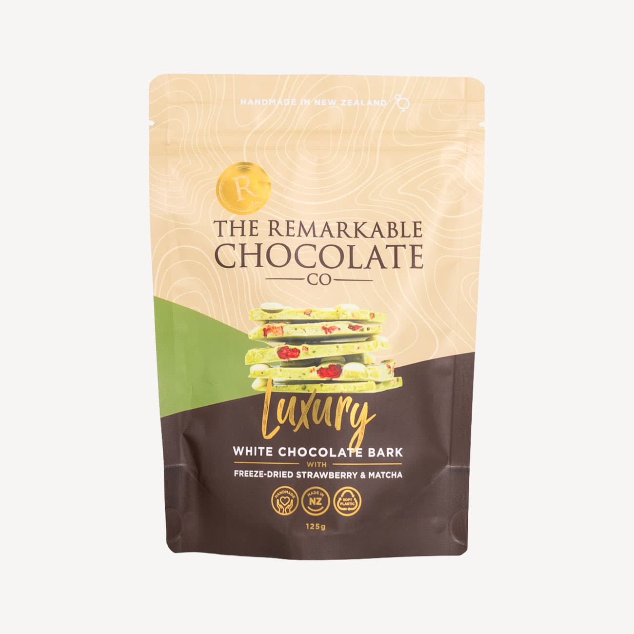 The Remarkable Strawberry Matcha Latte Chocolate Bark 125g