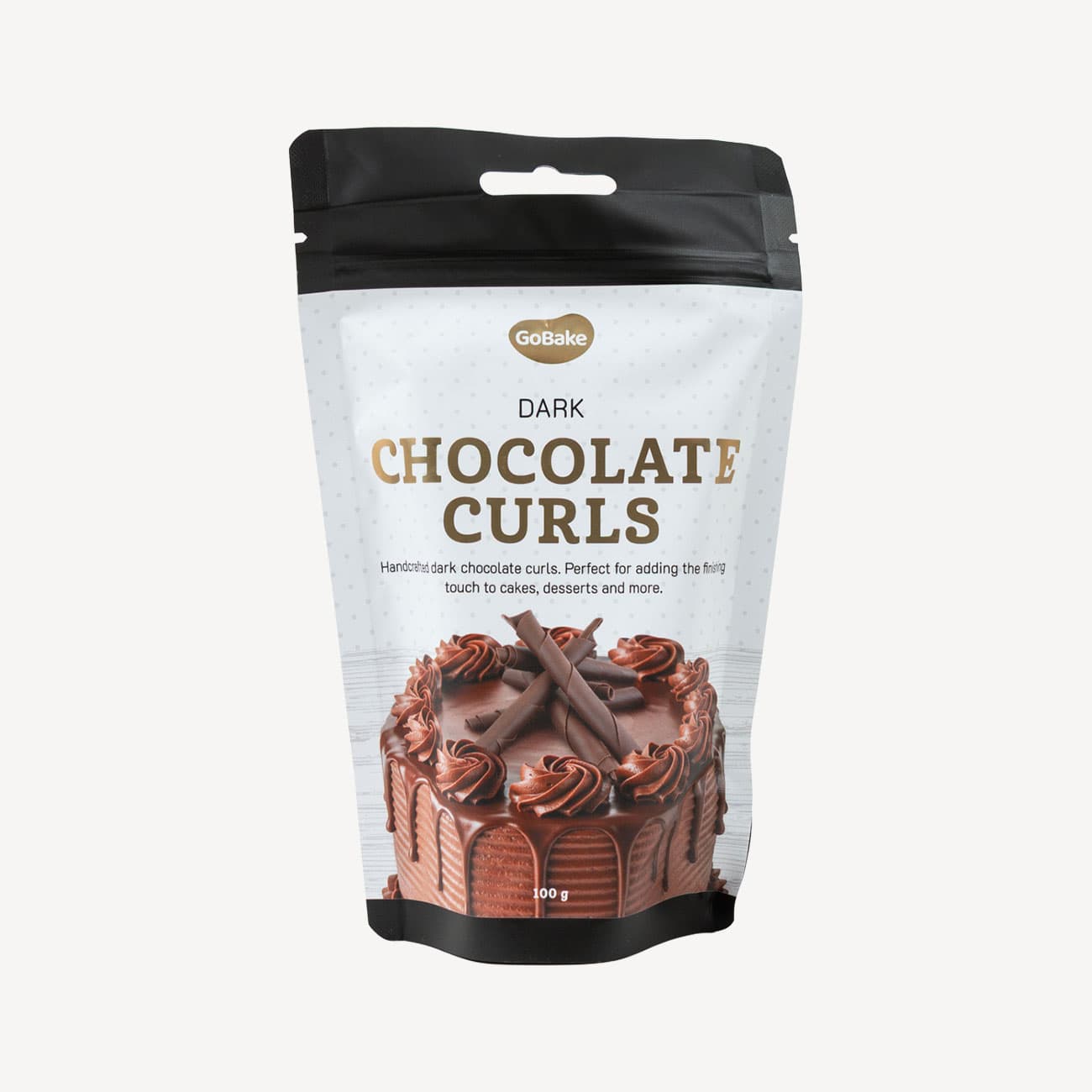 Go Bake Decorating Dark Choc Curls 53% 100g