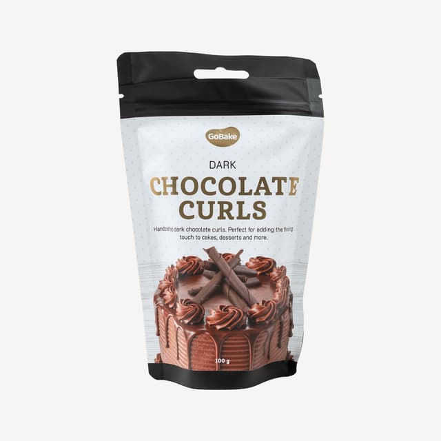 Go Bake Decorating Dark Choc Curls 53% 100g