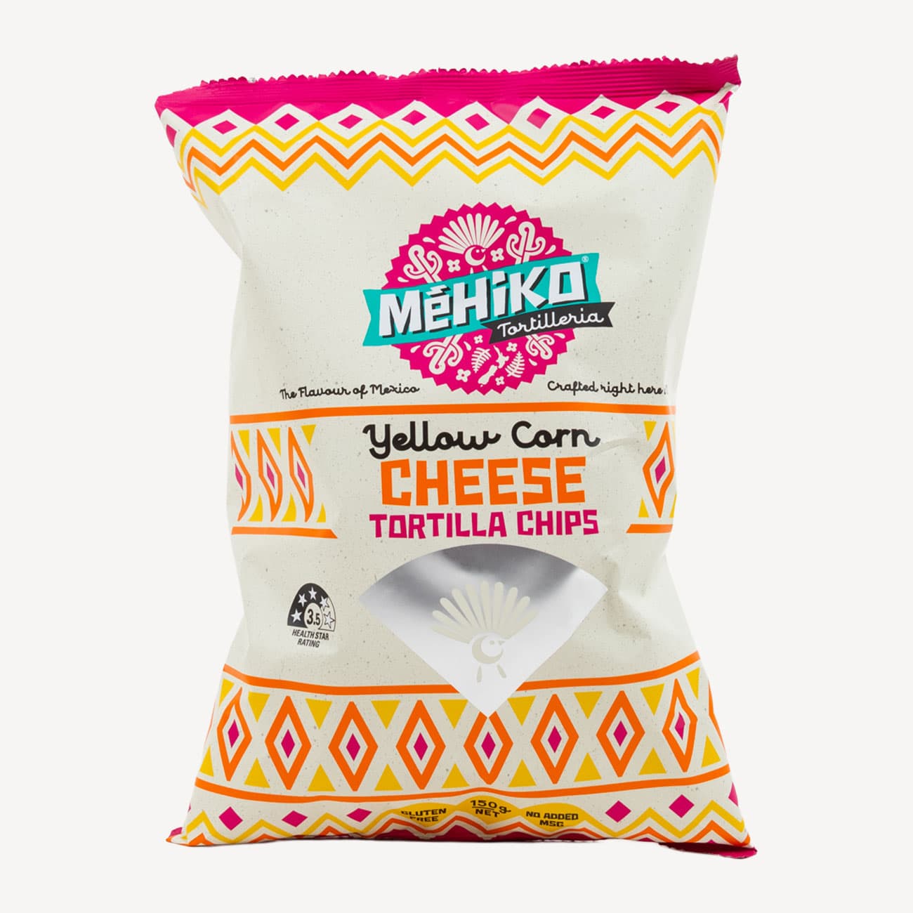 Mehiko Yellow Corn With Cheese Tortilla Chips 150g