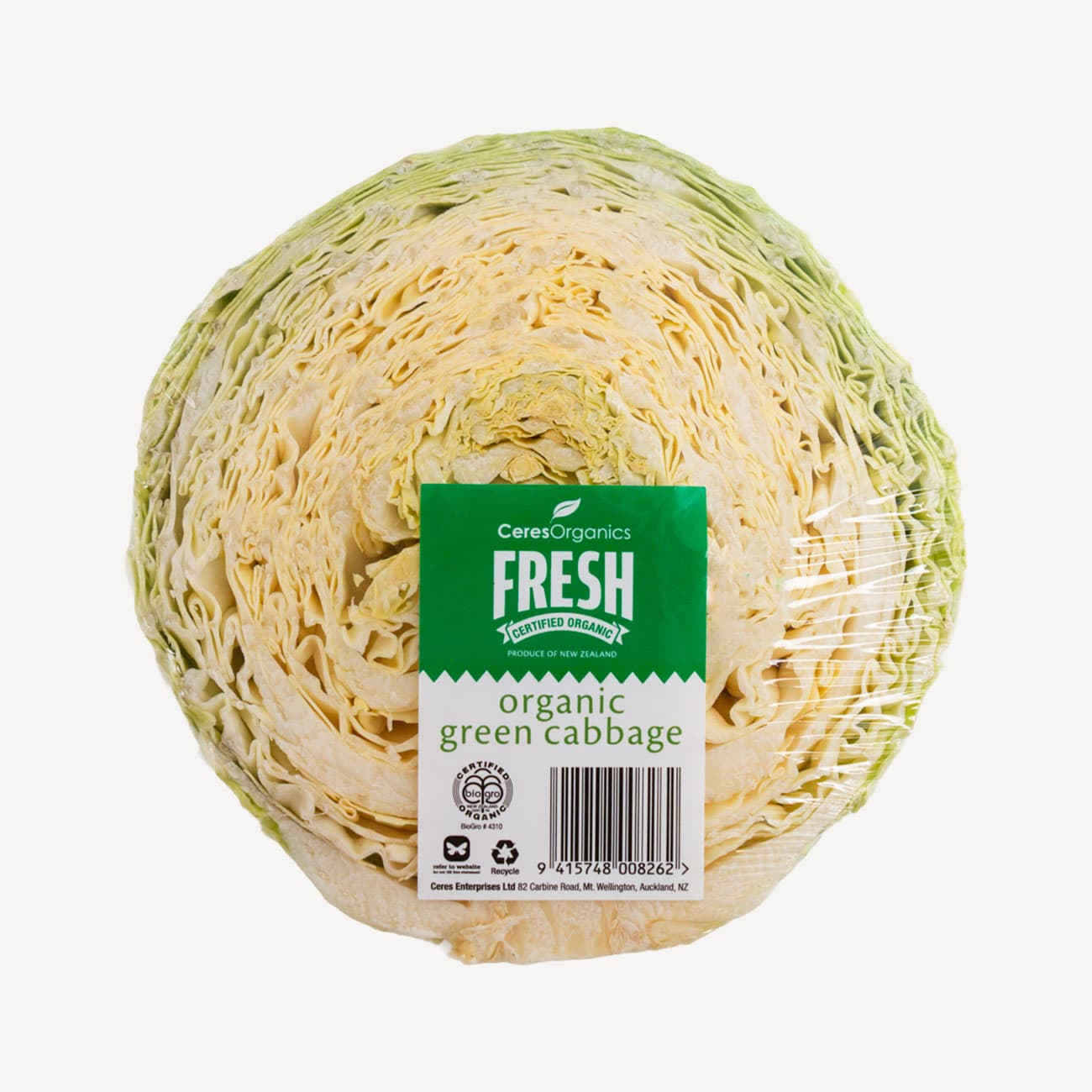Ceres Organic Green Cabbage Half