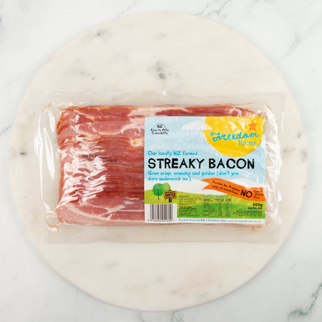 Freedom Farms Streaky Bacon 500g