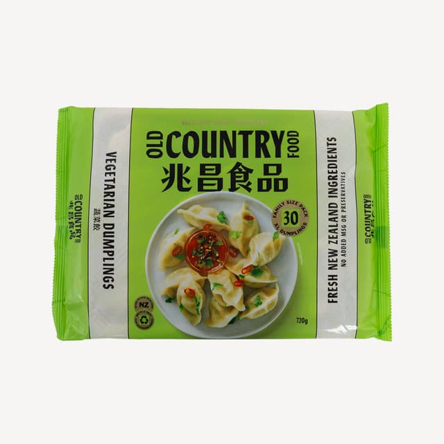 Old Country Food Vegetarian Dumplings 30 Pack