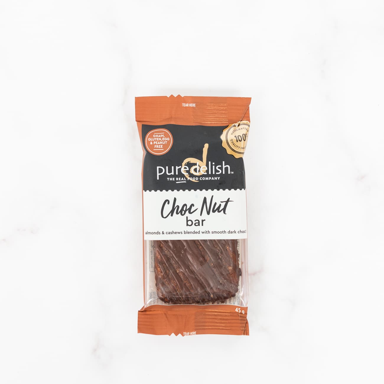 Pure Delish Choc Nut Bar 45g