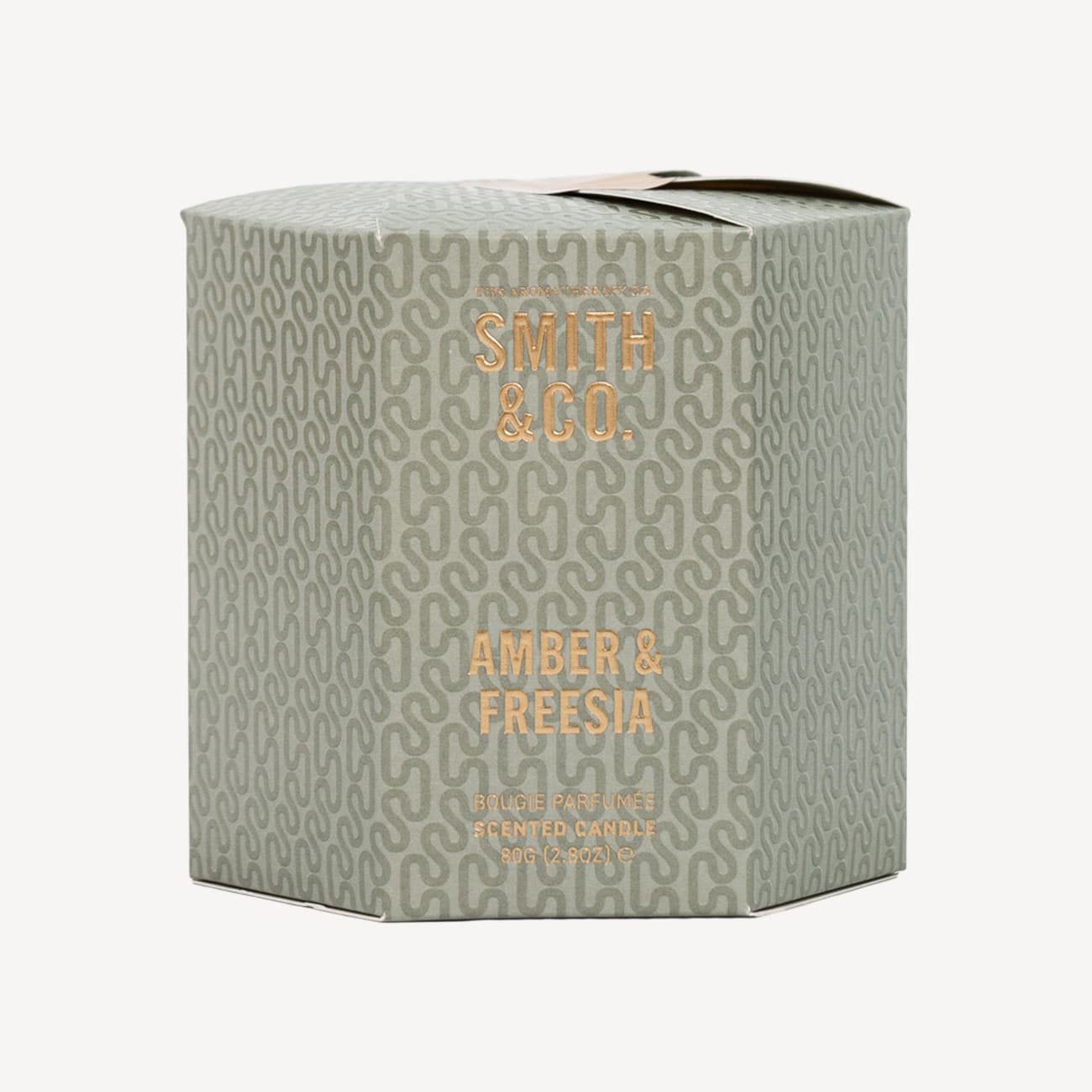 Smith & Co Amber and Freesia Pillar Candle 250g