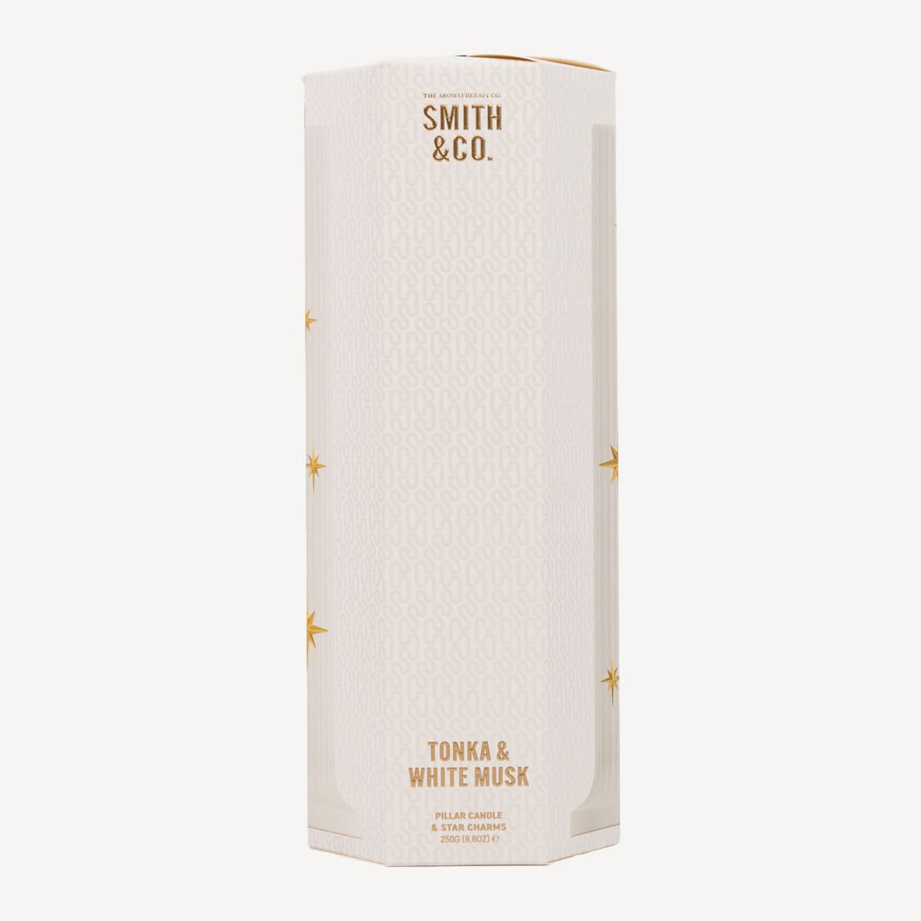 Smith & Co Tonka and White Musk Pillar Candle 250g