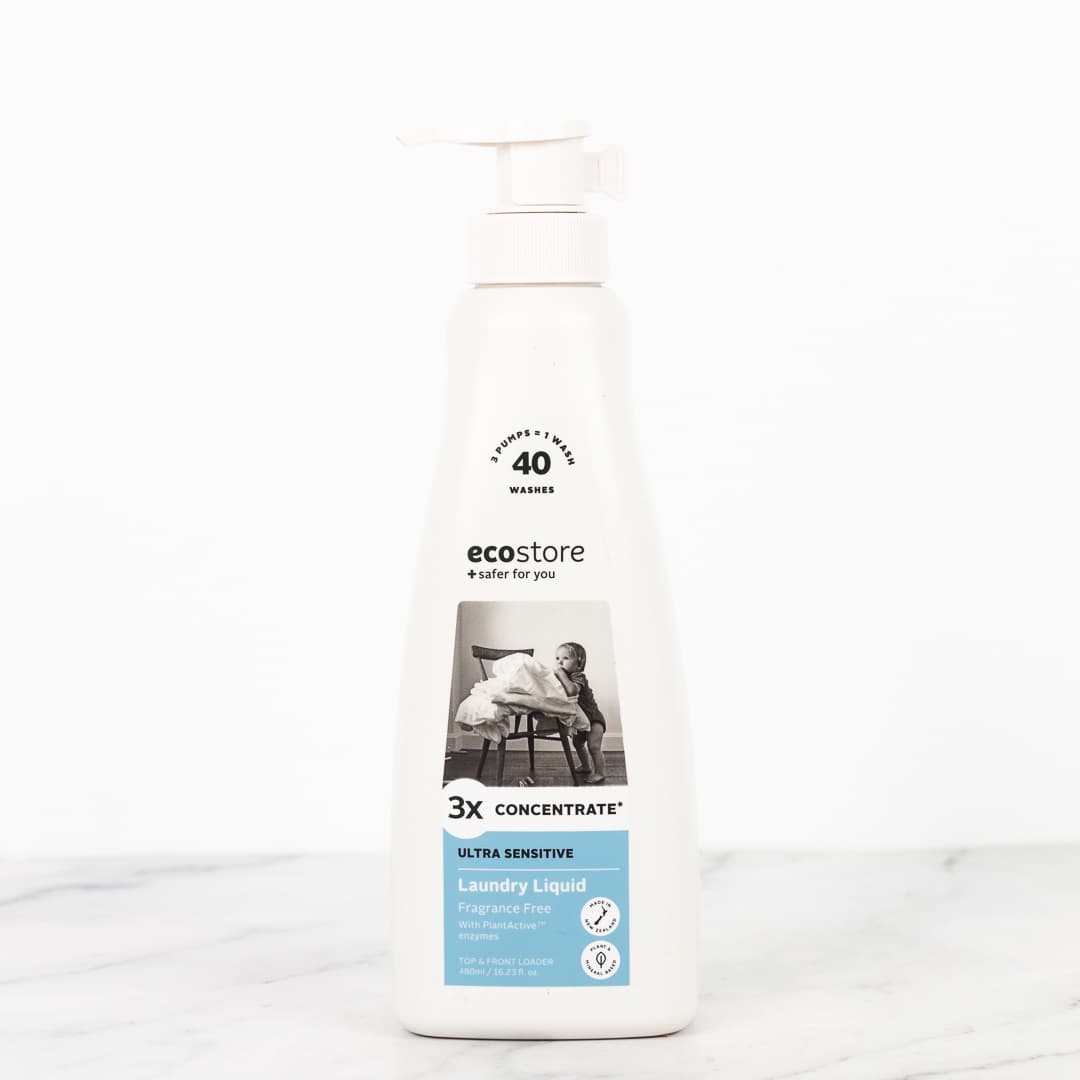 Ecostore Laundry Liquid 3x Concentrate Ultra Sensitive Pump 480ml