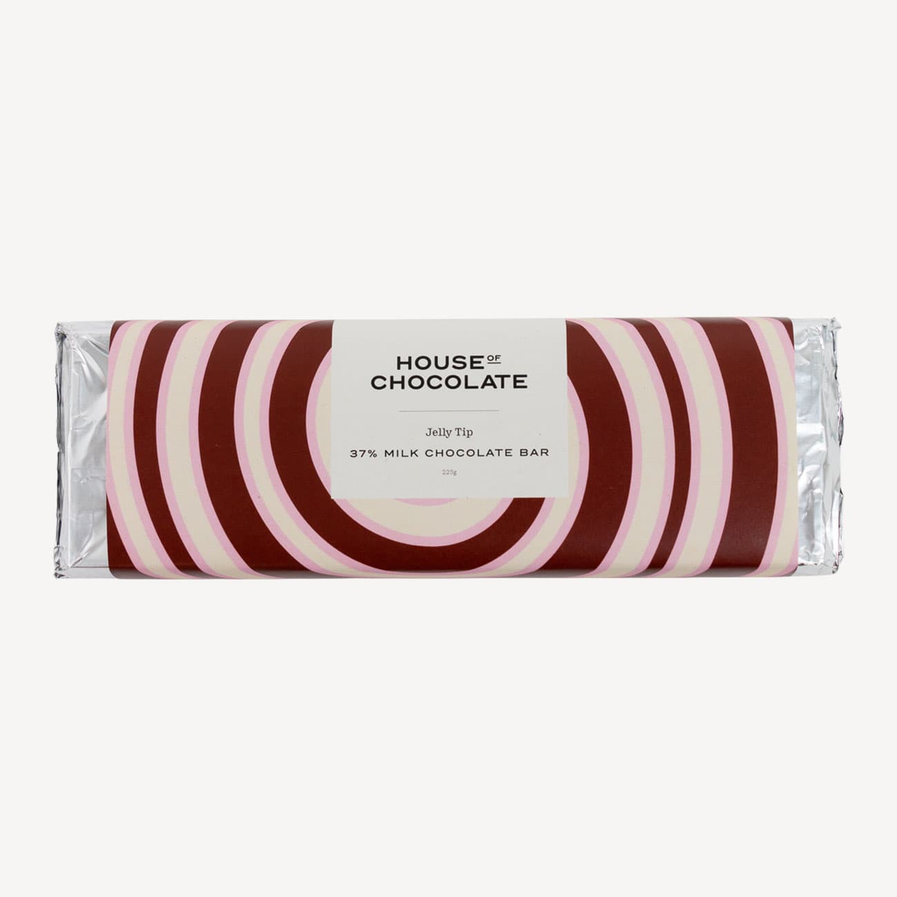House Of Chocolate Jelly Tip Milk Chocolate Bar 220g