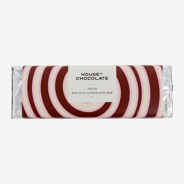 House Of Chocolate Jelly Tip Milk Chocolate Bar 220g