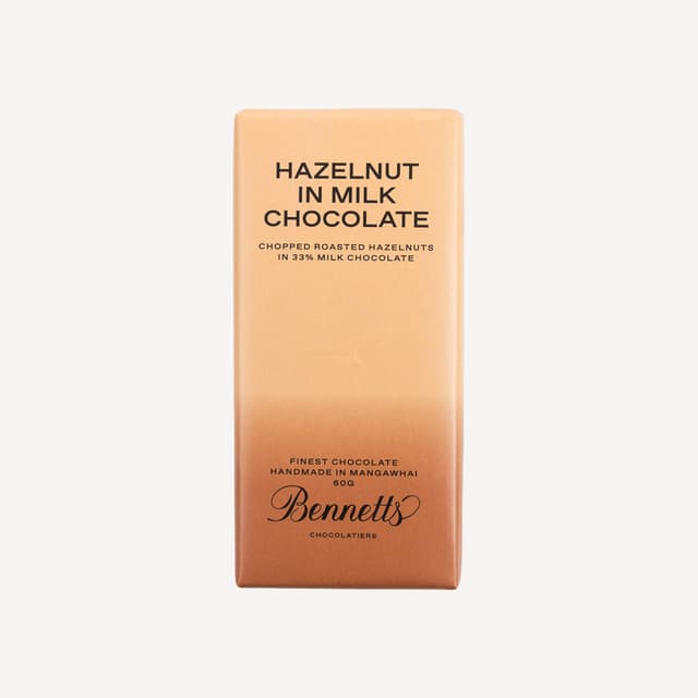Bennetts Hazelnut Chocolate Bar 60g