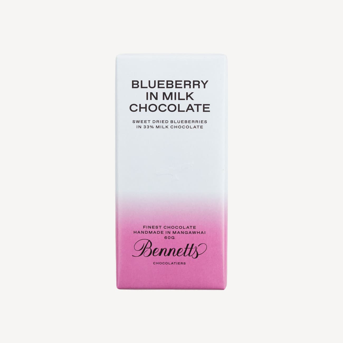 Bennetts Blueberry Milk Chocolate Bar 60g