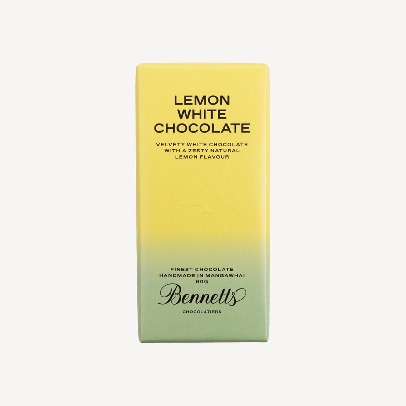 Bennetts Lemon White Chocolate Bar 60g