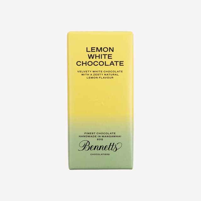 Bennetts Lemon White Chocolate Bar 60g