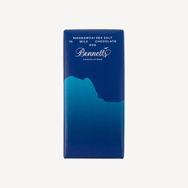 Bennetts Mangawhai Sea Salt Milk Chocolate Bar 60g