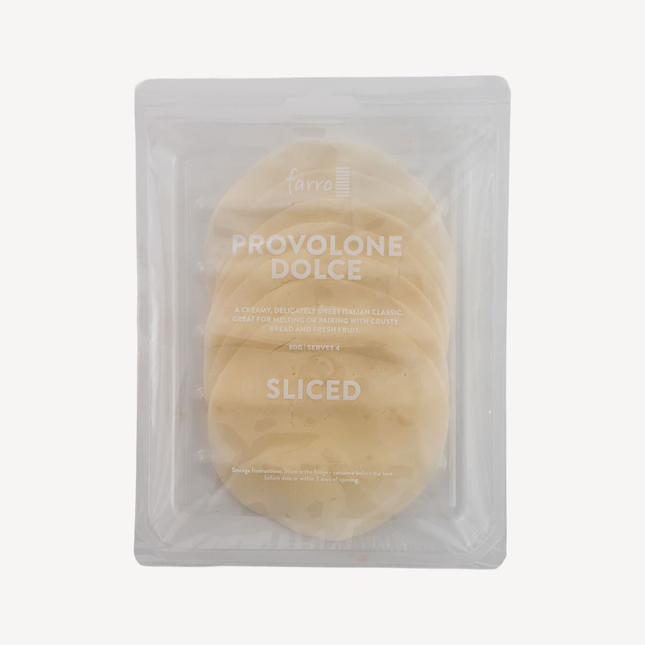 Farro Provolone Dolce Sliced 80g