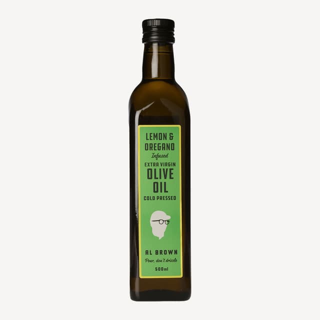 Al Brown Lemon And Oregano Infused Ev Olive Oil 500ml