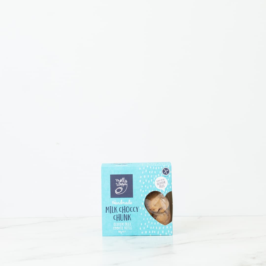 Molly Woppy Gluten Free Milk Choc Chunk Bites 130g