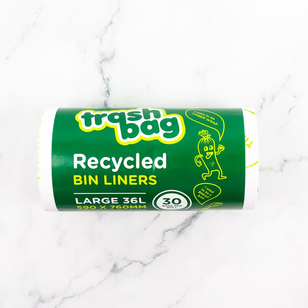 Trashbag Recycled Large Bin Liner 30 Pack