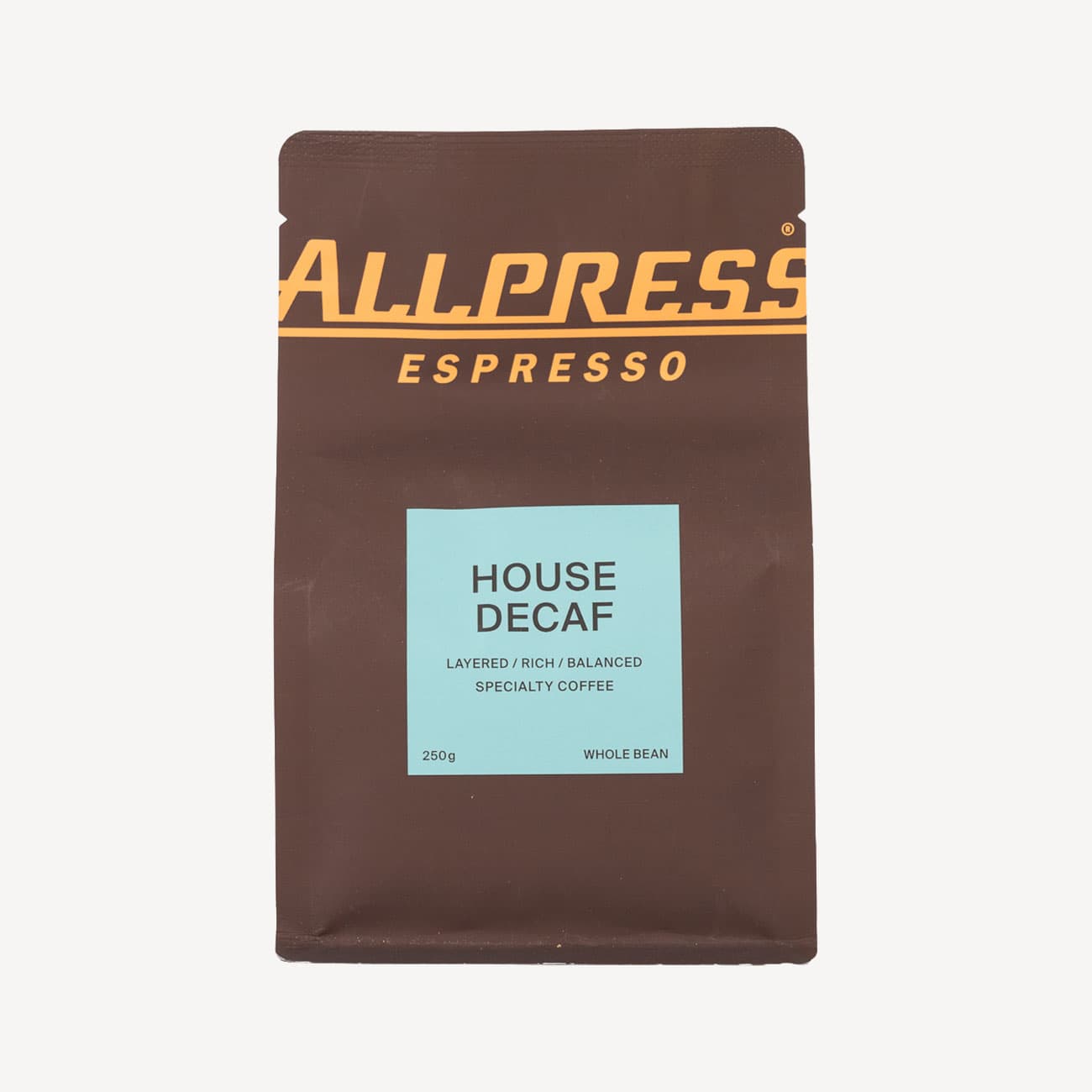 Allpress Espresso Haus Decaf Blend Coffee Whole Beans 250g