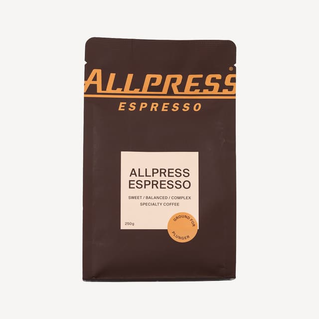 Allpress Espresso Espresso Blend Coffee Plunger Ground 250g
