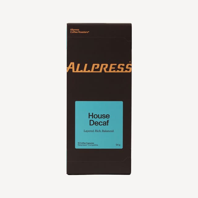 Allpress Haus Decaf Capsules 10 Pack