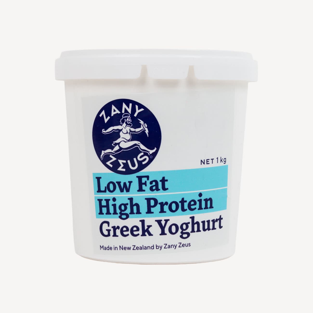 Zany Zeus Low Fat High Protein Greek Yoghurt 1kg