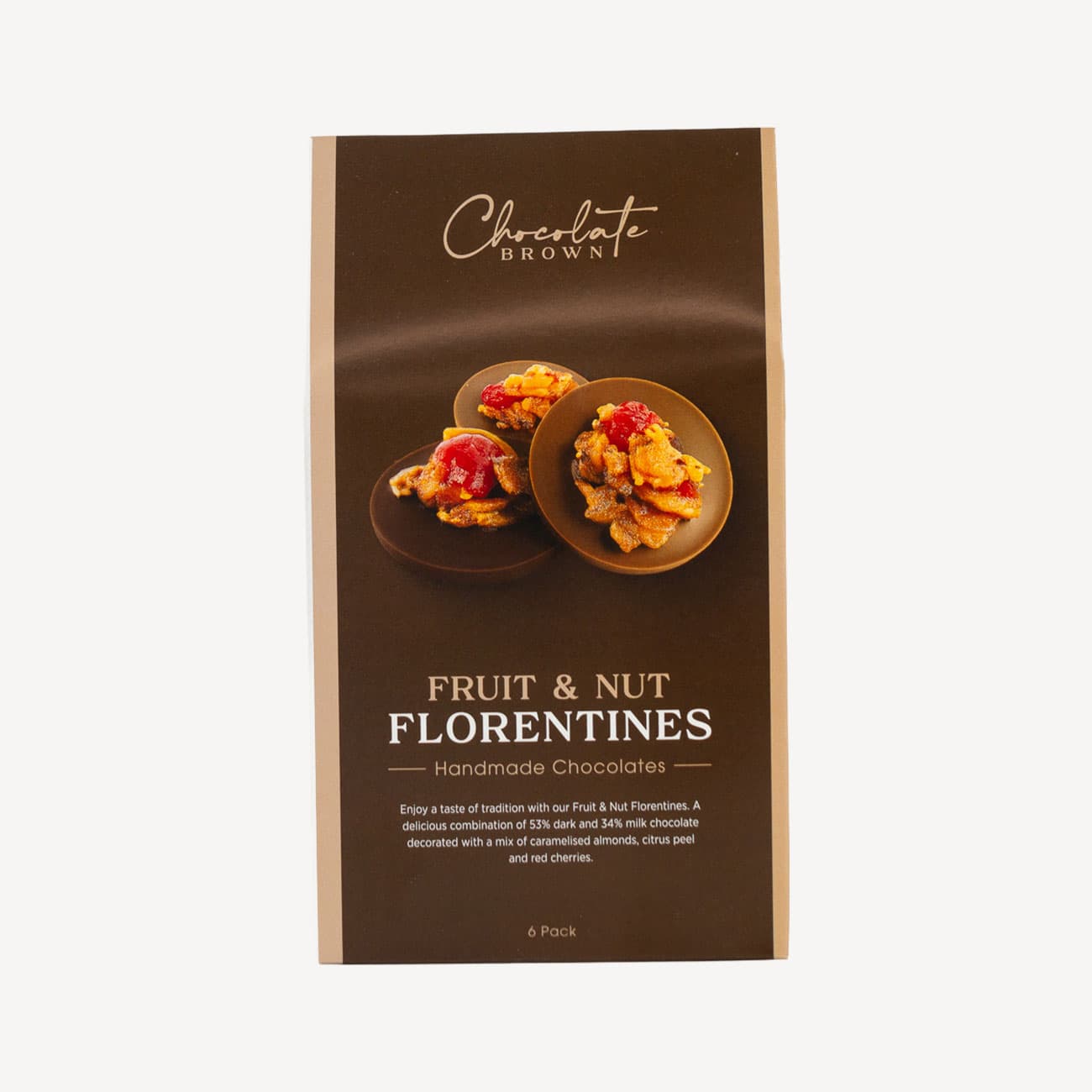 Chocolate Brown Chocolate Florentine Boxed 6 Pack