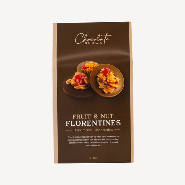 Chocolate Brown Chocolate Florentine Boxed 6 Pack