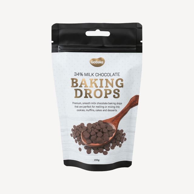 Go Bake Milk 34% Choc Callets 150g
