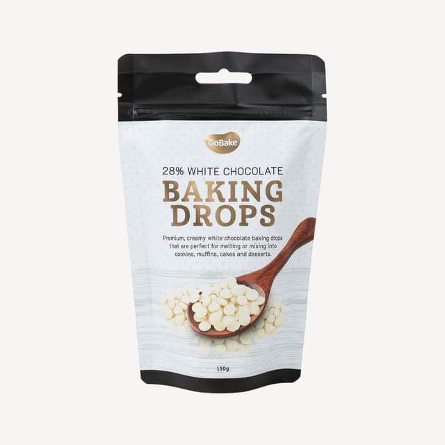 Go Bake White 28% Choc Callets 150g
