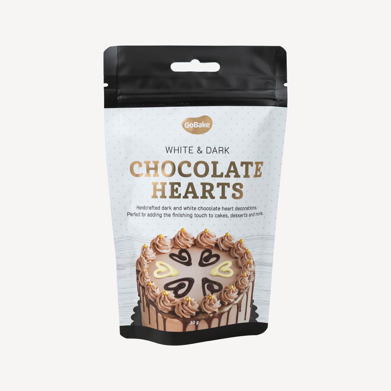Go Bake Mixed Chocolate Hearts 50g