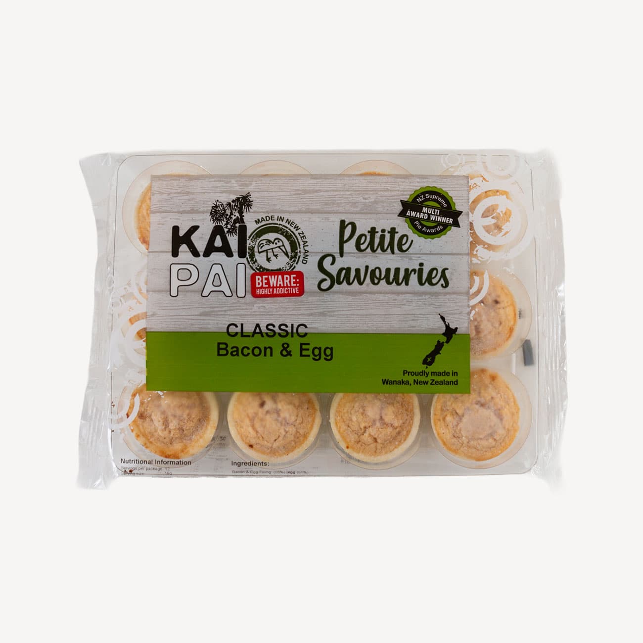 Kai Pai Bacon And Egg Petite Savouries 12 Pack