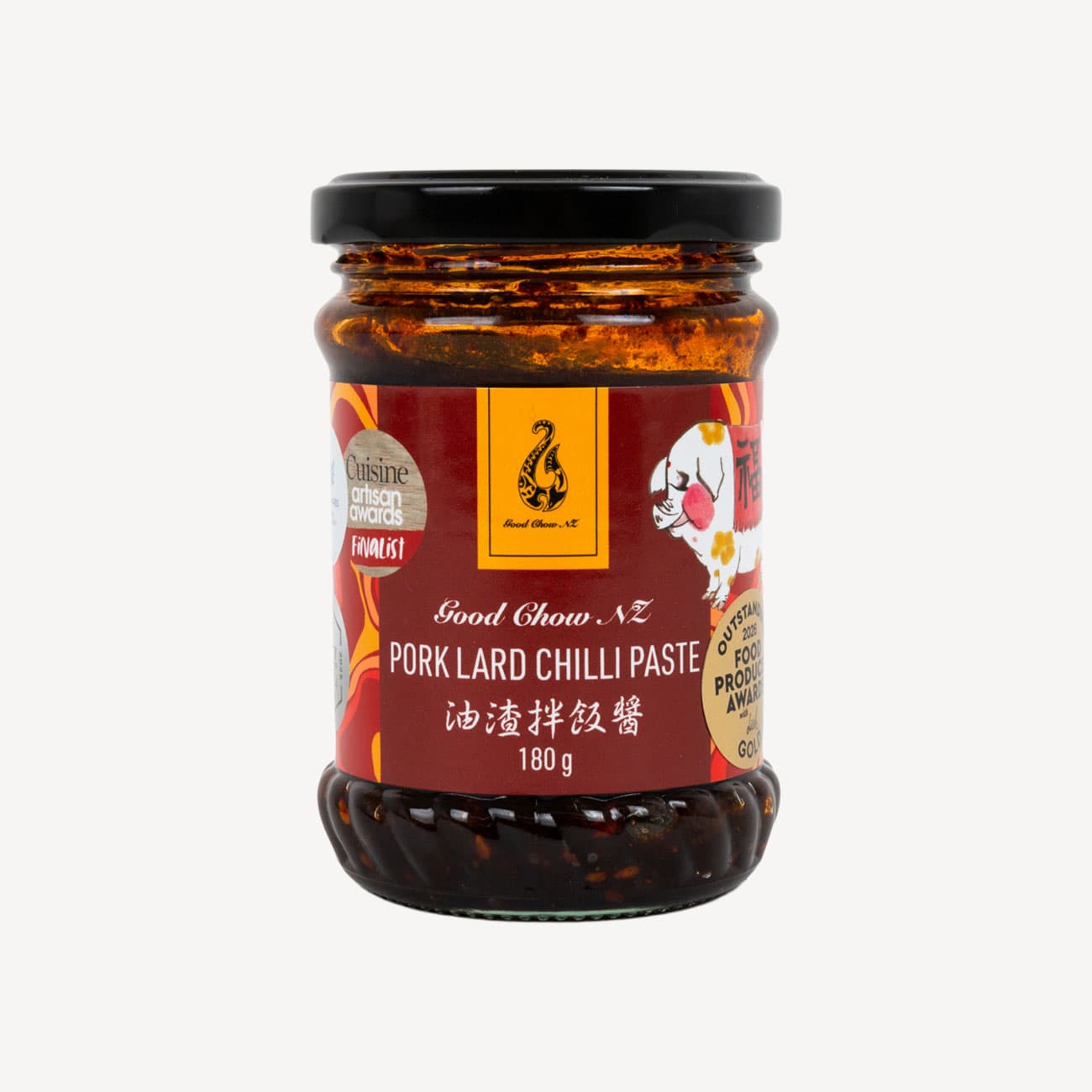 Good Chow Pork Lard Chilli Paste 180g