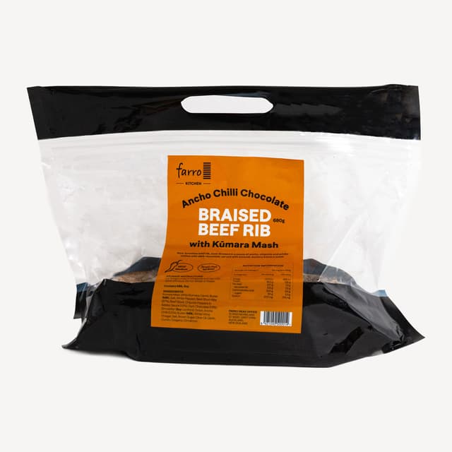Farro Kitchen Ancho Chilli Chocolate Braised Beef Rib 300g