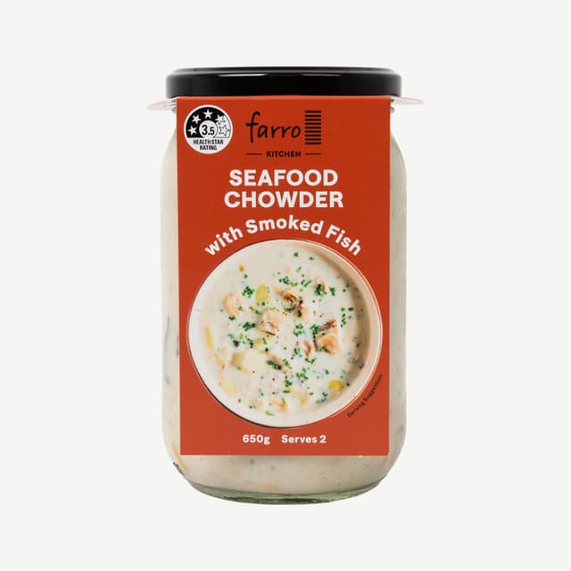 Farro Kitchen Seafood Chowder Soup 650g