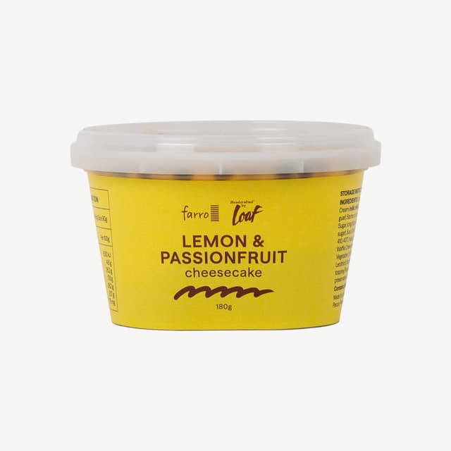 Farro Lemon Passionfruit Waffle Cheesecake 180g