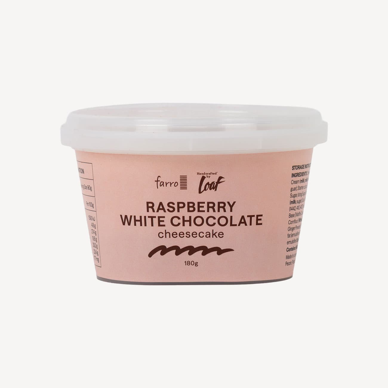 Farro Raspberry White Chocolate Waffle Cheesecake 180g