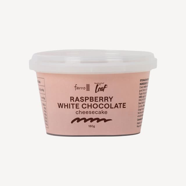 Farro Raspberry White Chocolate Waffle Cheesecake 180g