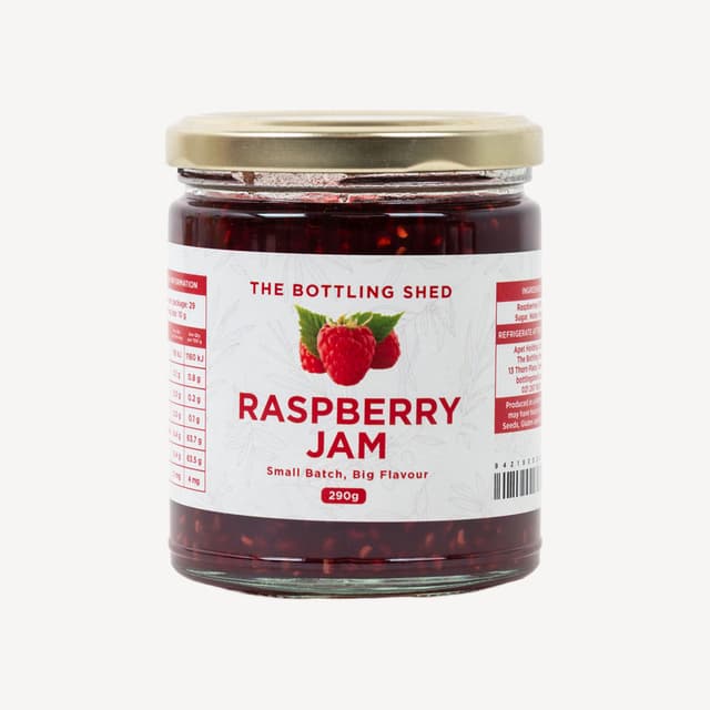 The Bottling Shed Raspberry Jam 290g