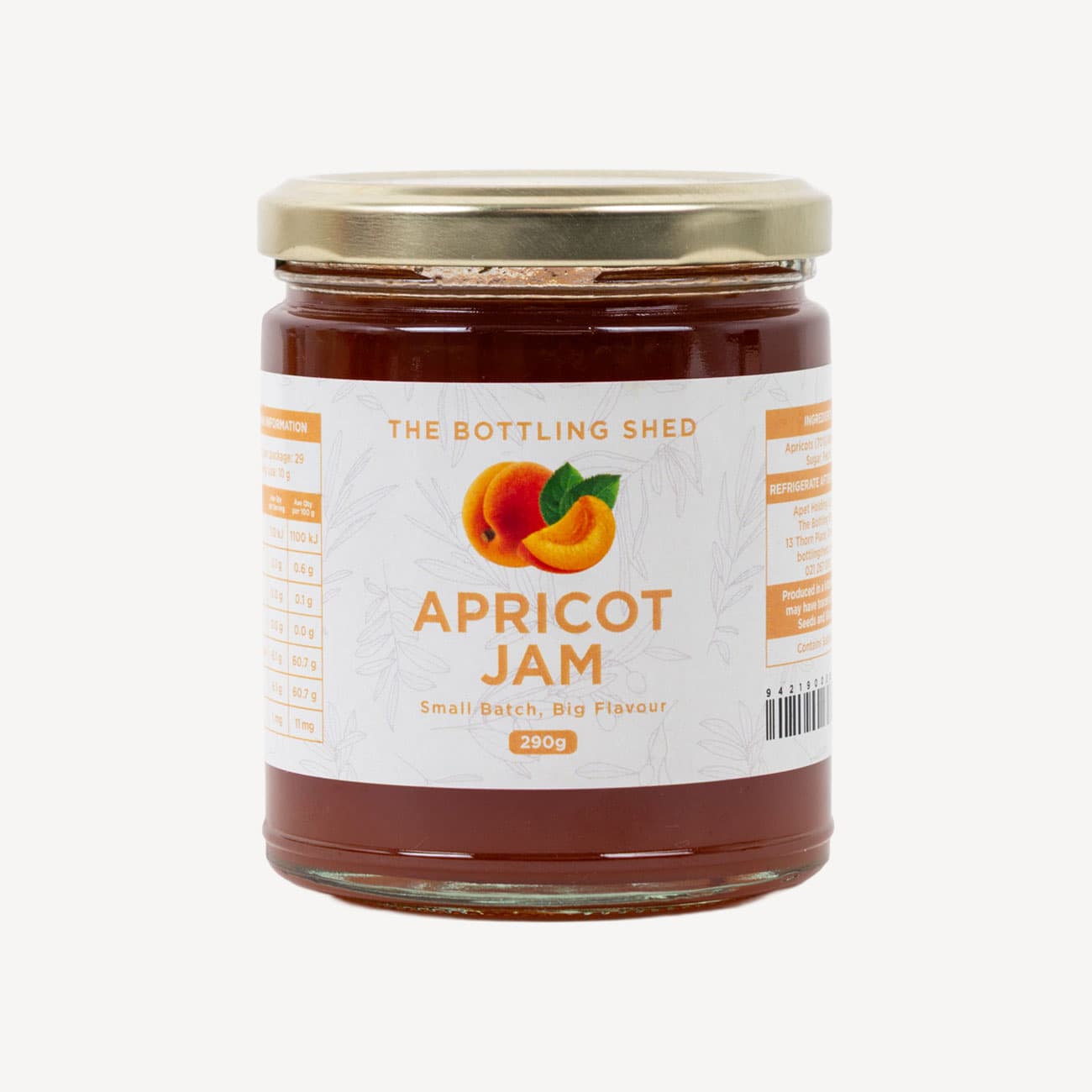 The Bottling Shed Apricot Jam 290g