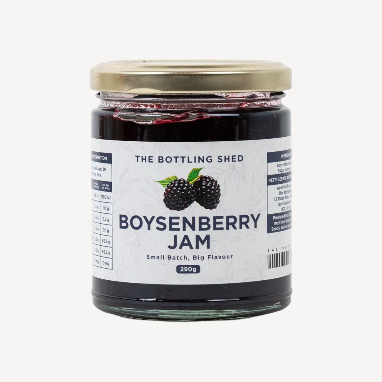 The Bottling Shed Boysenberry Jam 290g