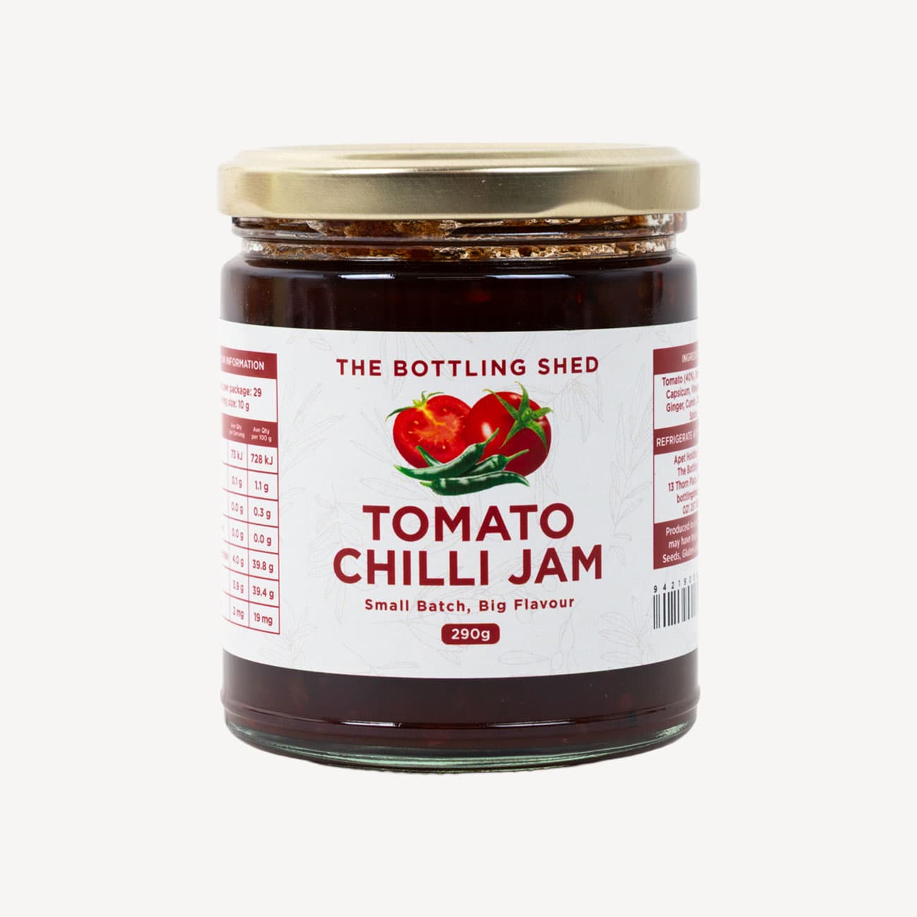 The Bottling Shed Tomato Chilli Jam 300g