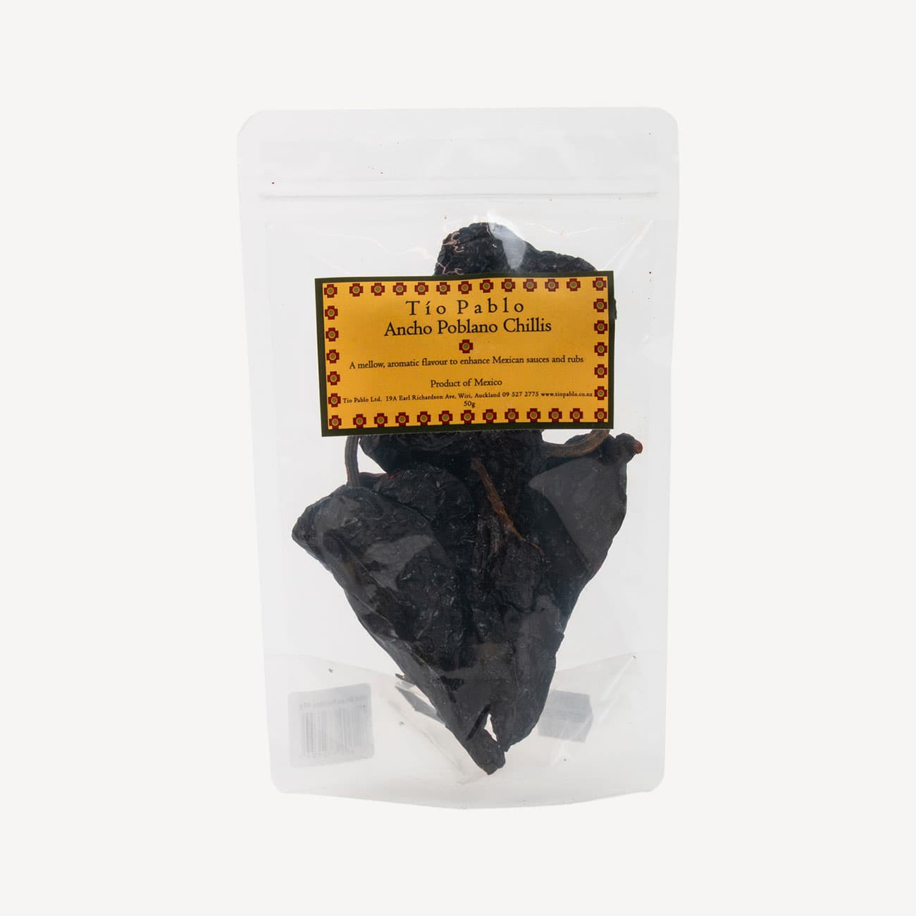 Tio Pablo Ancho Chillis 50g
