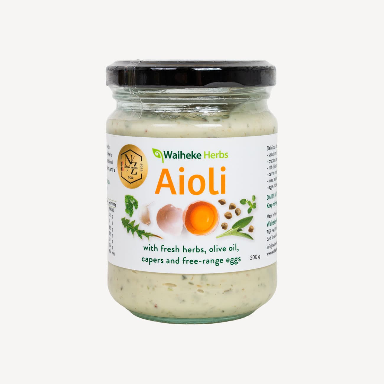 Waiheke Herbs Aioli 200g